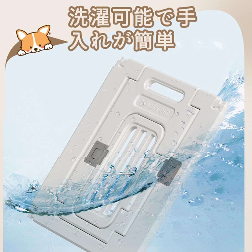 Amazon | ペットサークル ドア付き ペットケージ ペットフェンス 犬